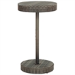 Pemberly Row 3 Piece Outdoor Patio Bar Set with Cushions in Gray