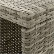 Pemberly Row 5 Piece Poly Rattan Outdoor Patio Bar Set in Gray