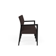 Pemberly Row Waiting Reception 3 Seat Tandem Seating No Center Arms in Brown