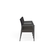 Pemberly Row Waiting Reception 4 Seat Tandem Seating Wood Frame in Gray
