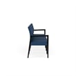 Pemberly Row Waiting Reception 4 Seat Tandem Seating No Center Arms in Blue