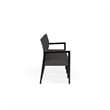 Pemberly Row Waiting Reception 4 Seat Tandem Seating No Center Arms in Gray