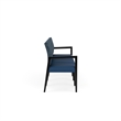 Pemberly Row Waiting Reception 4 Seat Tandem Seating No Center Arms in Blue