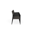 Pemberly Row Waiting Reception 4 Seat Tandem Seating Wood Frame in Gray