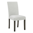 Pemberly Row Carissa Wood Dining Chair in Stone Gray Set of 2