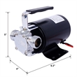 Pemberly Row 12V Portable Water Transfer Pump 330GPH with Battery Hose Kit