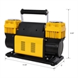 Pemberly Row 12V Dual Cylinder Air Compressor 150 PSI Tire Inflator for Car SUV