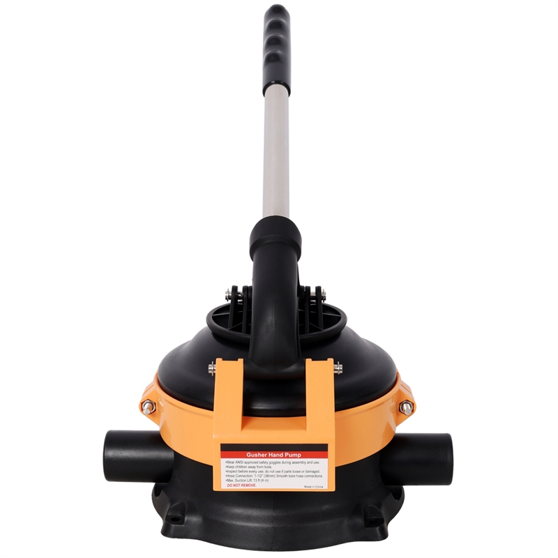 Pemberly Row Outdoor Cast Iron Hand Water Pump with Steel Lever