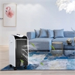 Pemberly Row Portable Evaporative Air Cooler Fan with Humidifier in White