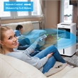 Pemberly Row Portable Evaporative Air Cooler Fan with Remote and 7.5 Hour Timer