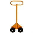 Pemberly Row Panel Service Cart for Moving Drywall 220 lb Capacity in Yellow