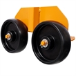 Pemberly Row Panel Service Cart for Moving Drywall 220 lb Capacity in Yellow