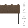 Pemberly Row Padded Upholstered Twin Headboard in Copper Tone