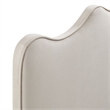 Pemberly Row Stain-Resistant Performance Velvet Twin Headboard in Almond