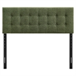 Pemberly Row Padded Upholstered Queen Headboard in Foliage Green