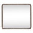 Pemberly Row Landscape Decorative Mirror with Wood Frame in Brown
