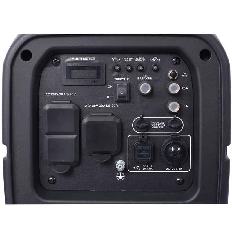 Pemberly Row 3500W Portable Inverter Generator with CO Sensor for RV and Camping