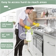 Pemberly Row 1000W Portable Handheld Steam Cleaner with 10 Accessories in Green
