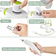 Pemberly Row 1000W Portable Handheld Steam Cleaner with 10 Accessories in Green