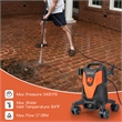 Pemberly Row 2400 PSI Electric High Pressure Washer in Orange