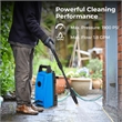 Pemberly Row Electric Pressure Washer with Wheels and 5 Quick Connect Nozzles