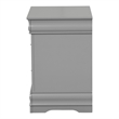 Pemberly Row Wood 3-Piece Nightstand and Dresser Set in Gray