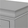 Pemberly Row Wood 3-Piece Nightstand and Dresser Set in Gray