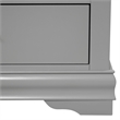Pemberly Row Wood 3-Piece Nightstand and Dresser Set in Gray