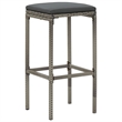 Pemberly Row 5 Piece Solid Acacia Wood Bar Set in Gray/Anthracite