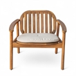 Pemberly Row Outdoor Club Chair with Rope Accent Set of 2 with Cushions