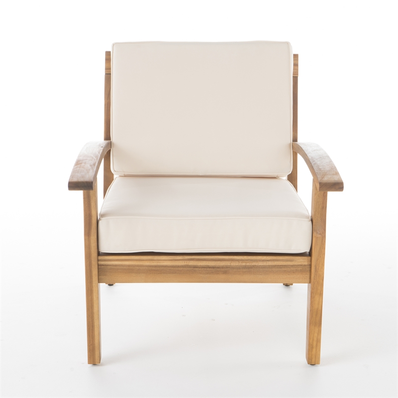 Pemberly Row Modern Upholstered Club Chair with Tapered Legs