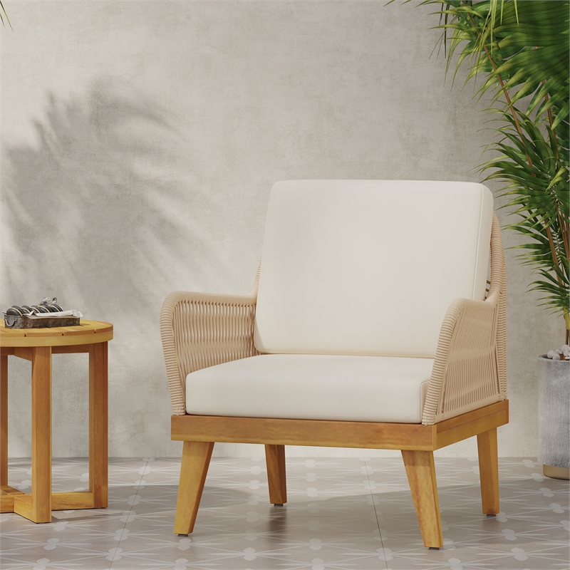 Pemberly Row Upholstered Upholstered Club Chair with Tufted Back