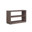 Pemberly Row Upholstered Sofa Console Table with Cushions in Brown