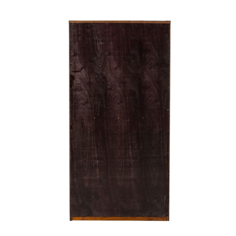 Pemberly Row Premium Stepped Bookcase Wall 4 Piece Set in Brown