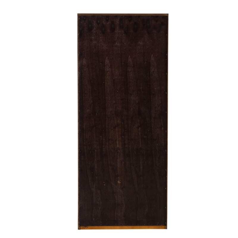 Pemberly Row Premium Stepped Bookcase Wall 4 Piece Set in Brown