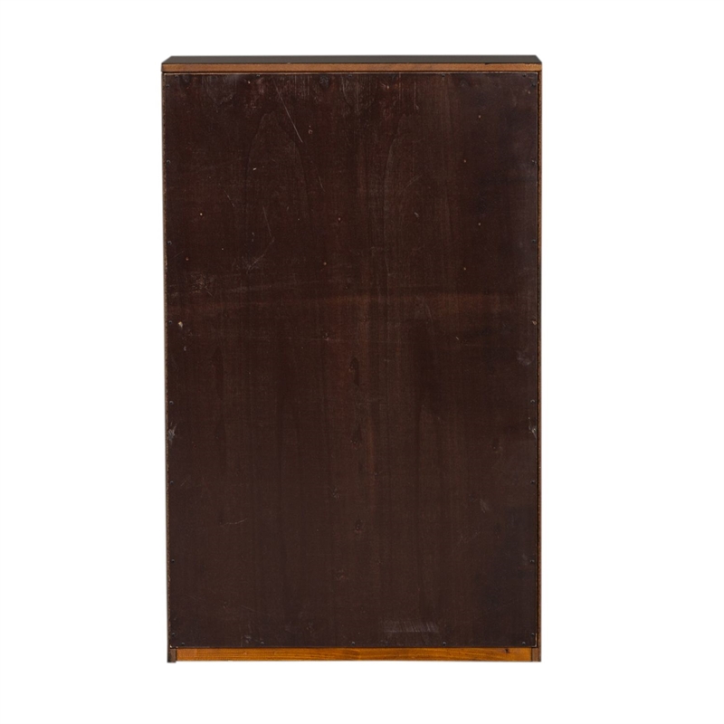 Pemberly Row Premium Stepped Bookcase Wall 4 Piece Set in Brown