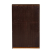 Pemberly Row Premium Stepped Bookcase Wall 4 Piece Set in Brown