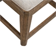 Pemberly Row Upholstered Upholstered Console Stool with Storage in Brown