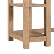 Pemberly Row Solid Wood Console Table with Shelf with Storage in Brown
