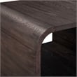 Pemberly Row Solid Wood Cocktail Table with Drawer with Storage in Brown