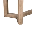 Pemberly Row Upholstered Sofa Console Table with Cushions in Brown