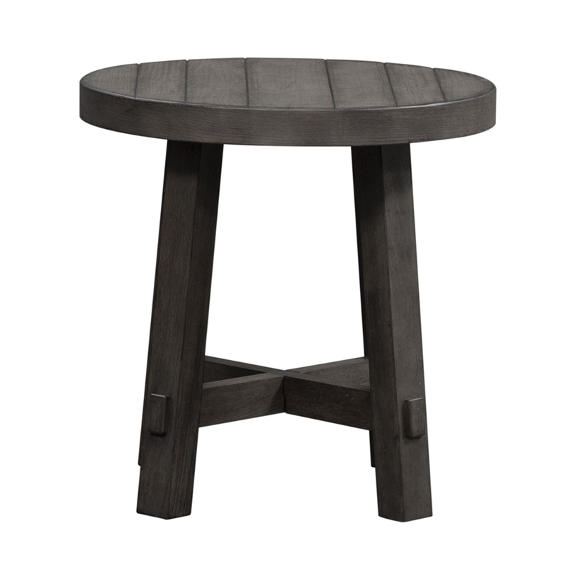 Pemberly Row 3 Piece Set with Cocktail Table and 2 End Tables in Gray