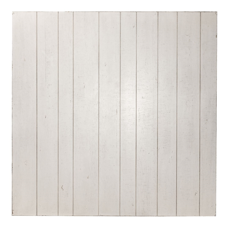 Pemberly Row Solid Wood Oversized Square Cocktail Table in White