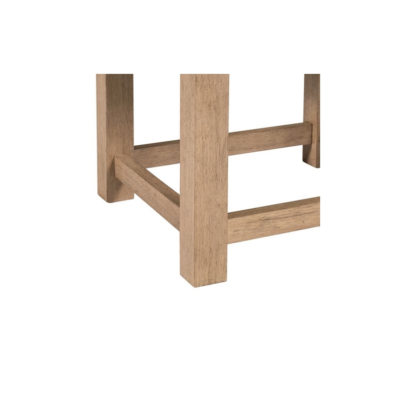 Pemberly Row 3 Piece Set with Console Table and 2 Stools in Brown