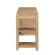 Pemberly Row 3 Piece Set with Console Table and 2 Stools in Brown
