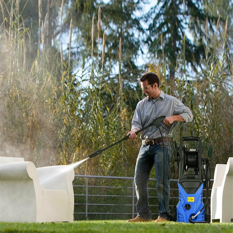 Pemberly Row 2030 PSI Electric Pressure Washer 1.7 GPM 1800W in Blue