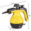 Pemberly Row Portable Household Steam Cleaner 1050W in Yellow