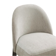Pemberly Row Modern Chenille Wood Side Chair in Taupe Set of 2