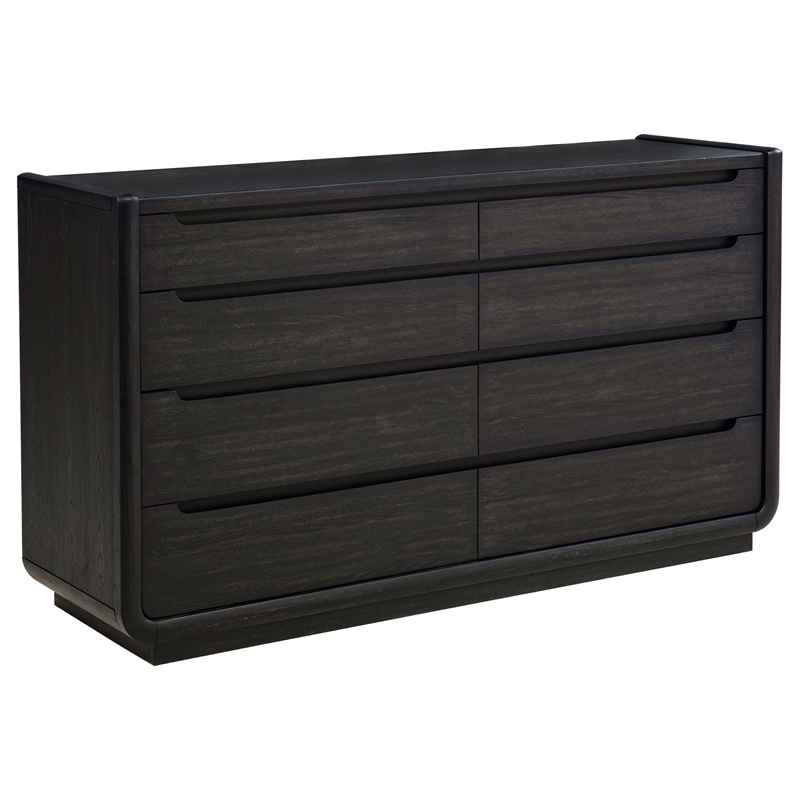 Pemberly Row 5-Piece Wood California King Bedroom Set in Burnished Black