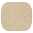 Pemberly Row Coastal Wood Square End Side Table with Shelf in Beige Oak